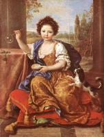 Mignard, Pierre - Girl Blowing Soap Bubbles